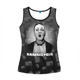 Женская майка 3D с принтом Rammstein в Тюмени, 100% полиэстер | круглая горловина, прямой силуэт, длина до линии бедра | 2019 | du hast | lindemann | radio | rammstein | rammsteinfan | till | группы | линдеманн | метал | музыка | радио | рамштаин | рамштайн | рамштейн | рок | тилль | тиль