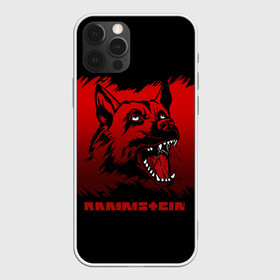 Чехол для iPhone 12 Pro с принтом Rammstein dog в Тюмени, силикон | область печати: задняя сторона чехла, без боковых панелей | 2019 | dog | du hast | german | lindemann | rammstein | rammsteinfan | ramstein | till | группы | линдеманн | метал | музыка | овчарка | рамштаин | рамштайн | рамштейн | рок | собака | тилль | тиль