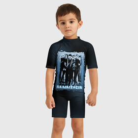 Детский купальный костюм 3D с принтом Rammstein в Тюмени, Полиэстер 85%, Спандекс 15% | застежка на молнии на спине | du hast | lindemann | rammstein | rammsteinfan | ramstein | till | группы | линдеманн | метал | музыка | рамштаин | рамштайн | рамштейн | рок | тилль | тиль