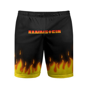 Мужские шорты спортивные с принтом RAMMSTEIN в Тюмени,  |  | music | rammstein | rock | группа | музыка | музыканты | рамштайн | рок
