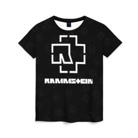 Женская футболка 3D с принтом Rammstein (1) в Тюмени, 100% полиэфир ( синтетическое хлопкоподобное полотно) | прямой крой, круглый вырез горловины, длина до линии бедер | fire | music | rammstein | rock | кровь | музыка | огонь | раммштайн | рамштайн | рок
