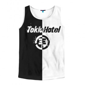 Мужская майка 3D с принтом Tokio Hotel (4) в Тюмени, 100% полиэстер | круглая горловина, приталенный силуэт, длина до линии бедра. Пройма и горловина окантованы тонкой бейкой | Тематика изображения на принте: 
