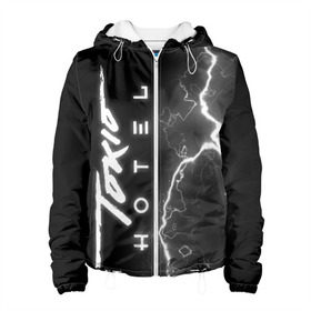 Женская куртка 3D с принтом Tokio Hotel (8) в Тюмени, ткань верха — 100% полиэстер, подклад — флис | прямой крой, подол и капюшон оформлены резинкой с фиксаторами, два кармана без застежек по бокам, один большой потайной карман на груди. Карман на груди застегивается на липучку | Тематика изображения на принте: hotel | japan | music | pop rock | rock | tokio | tokio hotel | музыка | отель | поп рок | рок | токийский отель | токио | япония