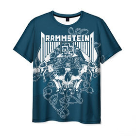 Мужская футболка 3D с принтом Rammstein в Тюмени, 100% полиэфир | прямой крой, круглый вырез горловины, длина до линии бедер | du hast | heavy | herzeleid | metal | mutter | rammstein | reise | rosenrot | sehnsucht | till lindemann | группа | метал | рамштайн | рок | тилль линдеманн | хард