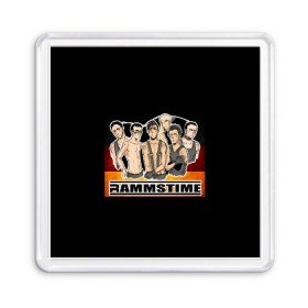 Магнит 55*55 с принтом Rammstein в Тюмени, Пластик | Размер: 65*65 мм; Размер печати: 55*55 мм | Тематика изображения на принте: rammstein | till lindemann | берлин | германия | металл | музыка | рамштайн | тилль линдеманн