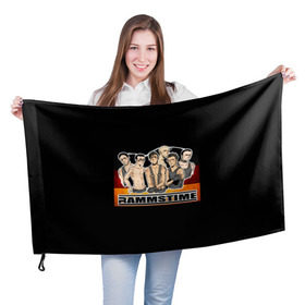 Флаг 3D с принтом Rammstein в Тюмени, 100% полиэстер | плотность ткани — 95 г/м2, размер — 67 х 109 см. Принт наносится с одной стороны | rammstein | till lindemann | берлин | германия | металл | музыка | рамштайн | тилль линдеманн