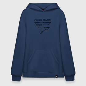 Худи SuperOversize хлопок с принтом cs:go - Faze Clan (Skull) в Тюмени, 70% хлопок, 30% полиэстер, мягкий начес внутри | карман-кенгуру, эластичная резинка на манжетах и по нижней кромке, двухслойный капюшон
 | 0x000000123 | csgo | faze clan | skull | ксго | фейз | череп