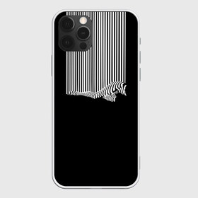 Чехол для iPhone 12 Pro Max с принтом Полосатый Стиль (+Спина) в Тюмени, Силикон |  | белый | девушка | зебра | леди | линии | ноги | ножки | полосы | стиль | черно белый