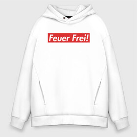 Мужское худи Oversize хлопок с принтом Feuer Frei! в Тюмени, френч-терри — 70% хлопок, 30% полиэстер. Мягкий теплый начес внутри —100% хлопок | боковые карманы, эластичные манжеты и нижняя кромка, капюшон на магнитной кнопке | guitar | hard | heavymetal | metal | music | rammstein | rock | supreme | гитара | картинка | картинки | метал | мода | музыка | рамштайн | рок | суприм | тренд | тренды | треш | трэш | тяжелый | хард