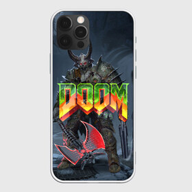 Чехол для iPhone 12 Pro Max с принтом Doom Enternal в Тюмени, Силикон |  | Тематика изображения на принте: 3d | doom enternal | игра | компьютерная | логотип | темный | шутер