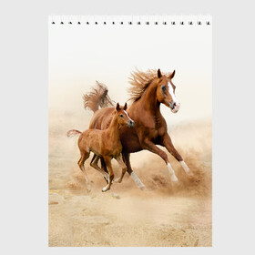Скетчбук с принтом Лошадь с жеребенком в Тюмени, 100% бумага
 | 48 листов, плотность листов — 100 г/м2, плотность картонной обложки — 250 г/м2. Листы скреплены сверху удобной пружинной спиралью | animal | baby | beautiful | brown | desert | foal | horse | mustang | nature | wild | дикий | жеребенок | животное | конь | коричневый | красивый | лошадь | малыш | мустанг | природа | пустыня | скакун