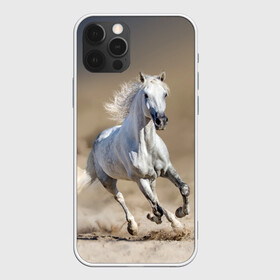 Чехол для iPhone 12 Pro Max с принтом Белый конь в Тюмени, Силикон |  | animal | beautiful | desert | gloss | horse | mane | mustang | muzzle | nature | sand | white | wild | белый | грива | дикий | животное | конь | красивый | лоск | лошадь | мустанг | песок | природа | пустыня | скакун