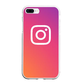 Чехол для iPhone 7Plus/8 Plus матовый с принтом Instagram в Тюмени, Силикон | Область печати: задняя сторона чехла, без боковых панелей | instagram | photo | инстаблогер | инстаграм | интернет | сеть | социальная | фото