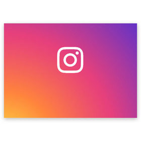 Поздравительная открытка с принтом Instagram в Тюмени, 100% бумага | плотность бумаги 280 г/м2, матовая, на обратной стороне линовка и место для марки
 | Тематика изображения на принте: instagram | photo | инстаблогер | инстаграм | интернет | сеть | социальная | фото