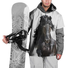Накидка на куртку 3D с принтом Лошадь в Тюмени, 100% полиэстер |  | Тематика изображения на принте: animal | beautiful | black | horse | mane | mustang | muzzle | wild | грива | дикий | животное | конь | красивый | лошадь | мустанг | скакун | черный