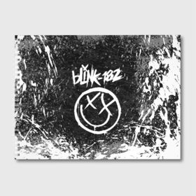 Альбом для рисования с принтом BLINK-182 в Тюмени, 100% бумага
 | матовая бумага, плотность 200 мг. | Тематика изображения на принте: blink | music | rock | блинк | группа | музыка | музыканты | рок