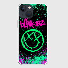 Чехол для iPhone 13 mini с принтом BLINK 182 в Тюмени,  |  | blink | music | rock | блинк | группа | музыка | музыканты | рок