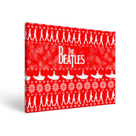 Холст прямоугольный с принтом The Beatles (6) в Тюмени, 100% ПВХ |  | beatles | merry christmas | music | rock | the beatles | yellow submarine | битлз | джон леннон | легенда | музыка | новогодний свитшот | новый год | пит бест | рок