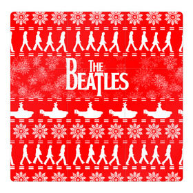 Магнитный плакат 3Х3 с принтом The Beatles (6) в Тюмени, Полимерный материал с магнитным слоем | 9 деталей размером 9*9 см | Тематика изображения на принте: beatles | merry christmas | music | rock | the beatles | yellow submarine | битлз | джон леннон | легенда | музыка | новогодний свитшот | новый год | пит бест | рок