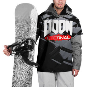 Накидка на куртку 3D с принтом Doom Blocks в Тюмени, 100% полиэстер |  | Тематика изображения на принте: cacodemon | doom | eternal | вечность | вечный | дум | итёрнал | какодемон | этернал