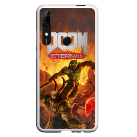 Чехол для Honor P Smart Z с принтом Doom в Тюмени, Силикон | Область печати: задняя сторона чехла, без боковых панелей | cacodemon | doom | eternal | вечность | вечный | дум | итёрнал | какодемон | этернал