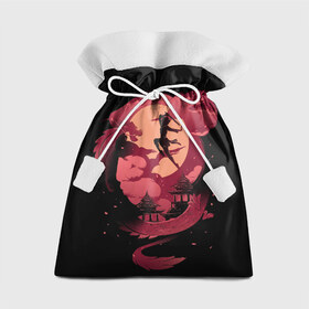 Подарочный 3D мешок с принтом Princess Mononoke в Тюмени, 100% полиэстер | Размер: 29*39 см | Тематика изображения на принте: ghibli | hayao miyazaki | hime | miyazaki | mononoke | princess | studio | ашитака | гибли | минни | миядзаки | мононоке | моро | фентези