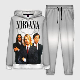 Женский костюм 3D с принтом Nirvana в Тюмени,  |  | 90 | alternative | crimson | david grohl | foo fighters | grunge | kurt cobain | music | nirvana | rip | rock | smile | гранж | группа | девяностые | курт кобейн | музыка | нирвана | рок