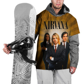 Накидка на куртку 3D с принтом Nirvana в Тюмени, 100% полиэстер |  | 90 | alternative | crimson | david grohl | foo fighters | grunge | kurt cobain | music | nirvana | rip | rock | smile | гранж | группа | девяностые | курт кобейн | музыка | нирвана | рок