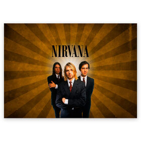 Поздравительная открытка с принтом Nirvana в Тюмени, 100% бумага | плотность бумаги 280 г/м2, матовая, на обратной стороне линовка и место для марки
 | 90 | alternative | crimson | david grohl | foo fighters | grunge | kurt cobain | music | nirvana | rip | rock | smile | гранж | группа | девяностые | курт кобейн | музыка | нирвана | рок