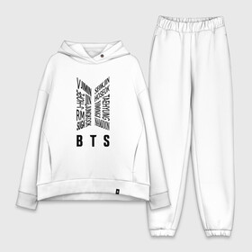 Женский костюм хлопок Oversize с принтом BTS в Тюмени,  |  | bts | bts boy | bts love | k pop | love yourself | айдол | битиэс. | бтс | ким тэ хен | фанфик бтс | чон чонгук