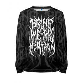 Детский лонгслив 3D с принтом BRING ME THE HORIZON в Тюмени, 100% полиэстер | длинные рукава, круглый вырез горловины, полуприлегающий силуэт
 | bmth | bring me the horizon | music | rock | бмтш | группа | дэткор | музыка | музыканты | рок | электроник