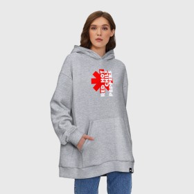 Худи SuperOversize хлопок с принтом RED HOT CHILI PEPPERS в Тюмени, 70% хлопок, 30% полиэстер, мягкий начес внутри | карман-кенгуру, эластичная резинка на манжетах и по нижней кромке, двухслойный капюшон
 | red hot chili peppers | rhcp | рхчп