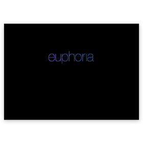 Поздравительная открытка с принтом сериал Euphoria в Тюмени, 100% бумага | плотность бумаги 280 г/м2, матовая, на обратной стороне линовка и место для марки
 | zendaya | зендея | ру беннетт | сериал euphoria | эйфория
