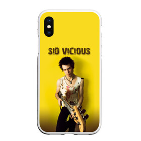 Чехол для iPhone XS Max матовый с принтом Sid Vicious в Тюмени, Силикон | Область печати: задняя сторона чехла, без боковых панелей | Тематика изображения на принте: england | music | my way | no future | sid and nancy | sid vicious | trash | музыка | панк | рок | сид вишес | сид и ненси