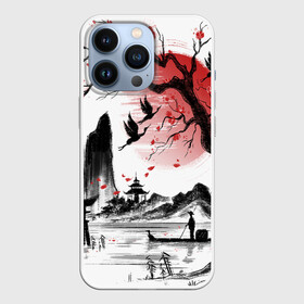 Чехол для iPhone 13 Pro с принтом ЯПОНСКАЯ МЕЧТА | JAPAN DREAM в Тюмени,  |  | abstract | acrylic | canvas | dream | japan | original | owl | painting | roots | tree | абстрактный | акриловая живопись | дерево | корни | оригинальный | сакура | холст