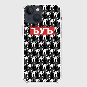 Чехол для iPhone 13 mini с принтом ЪУЪ в Тюмени,  |  | cursed cat | meme | pattern | truxkot19 | мем с котом | мемы | паттерн | прикол | съука | черный кот | ъуъ съука | юмор