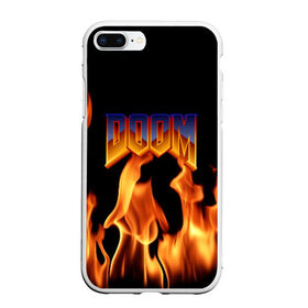 Чехол для iPhone 7Plus/8 Plus матовый с принтом DOOM в Тюмени, Силикон | Область печати: задняя сторона чехла, без боковых панелей | doom | doom eternal | game | дум | игры