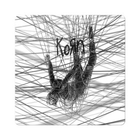 Магнит виниловый Квадрат с принтом Korn: The Nothing в Тюмени, полимерный материал с магнитным слоем | размер 9*9 см, закругленные углы | Тематика изображения на принте: alternative | heavy | korn | koяn | metal | rapcore | rock | the nothing | youll never find me | джонатан дэвис | корн | корни | коян | ню метал | нюметал | рок