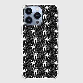 Чехол для iPhone 13 Pro с принтом ЪУЪ в Тюмени,  |  | Тематика изображения на принте: cursed cat | meme | pattern | truxkot19 | кот мем | мем с котом | мемы | паттерн | прикол | съука | черный кот | ъуъ съука | юмор