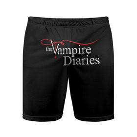 Мужские шорты спортивные с принтом Дневники Вампира в Тюмени,  |  | Тематика изображения на принте: the vampire diaries | дневники вампира
