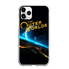 Чехол для iPhone 11 Pro Max матовый с принтом The Outer Worlds в Тюмени, Силикон |  | Тематика изображения на принте: e3 | fallout: new vegas | neverwinter nights | obsidian entertainment | pathfinder | pillars of eternity | the outer worlds | tow | внешние миры | внешний мир | е3 | игра | обсидиан интертеймент