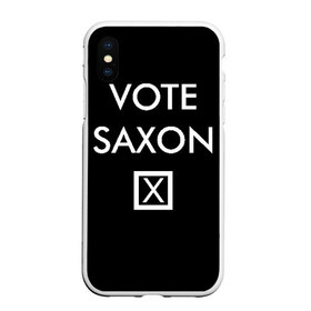 Чехол для iPhone XS Max матовый с принтом Vote в Тюмени, Силикон | Область печати: задняя сторона чехла, без боковых панелей | doctor who | tardis | доктор кто | тардис