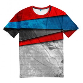 Мужская футболка 3D с принтом Металлическая текстура в Тюмени, 100% полиэфир | прямой крой, круглый вырез горловины, длина до линии бедер | 3d | 3д | абстракция | железо | линии | металл | объемные полосы | текстура