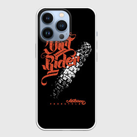Чехол для iPhone 13 Pro с принтом Motocross freestyle в Тюмени,  |  | biker | black | freedom | graffiti | moto | motorcycle | orange | racer | sport | style | tire | trace | white | байкер | белый | гонщик | граффити | мото | мотоцикл | оранжевый | свобода | след | спорт | стиль | черный | шина
