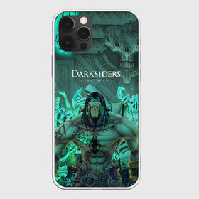 Чехол для iPhone 12 Pro с принтом Darksiders 2 в Тюмени, силикон | область печати: задняя сторона чехла, без боковых панелей | 3d | 3dвосприятие | action rpg | darksiders 2 | апокалипсис | арт | верблюд | война | всадник | желтый | зеброид | игра | караван | компьютерная | конь | монстры | серый | слешер