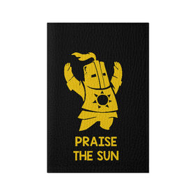 Обложка для паспорта матовая кожа с принтом Praise в Тюмени, натуральная матовая кожа | размер 19,3 х 13,7 см; прозрачные пластиковые крепления | Тематика изображения на принте: dark souls 3 | дарк соулс | темные души
