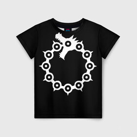 Детская футболка 3D с принтом Dragon в Тюмени, 100% гипоаллергенный полиэфир | прямой крой, круглый вырез горловины, длина до линии бедер, чуть спущенное плечо, ткань немного тянется | Тематика изображения на принте: anime | meliodas | seven deadly sins | аниме | мелиодас