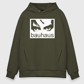 Мужское худи Oversize хлопок с принтом Bauhaus в Тюмени, френч-терри — 70% хлопок, 30% полиэстер. Мягкий теплый начес внутри —100% хлопок | боковые карманы, эластичные манжеты и нижняя кромка, капюшон на магнитной кнопке | bauhaus | goth | gothic | peter murphy | punk | rock | альтернатива | баухаус | баухус | бахус | бухус | готика | готичная | готичный | готы | панк | питер мерфи | пост панк | рок | хардрок