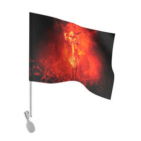 Флаг для автомобиля с принтом DOOM в Тюмени, 100% полиэстер | Размер: 30*21 см | doom | doom eternal | game | дум