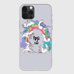 Чехол для iPhone 12 Pro Max с принтом Yoga time в Тюмени, Силикон |  | animal | asana | boat | bow | children | drawing | funny | hearts | horses | inscriptio | om | rainbow | stars | triangle | unicorns | warrior | yoga | zen | асана | воин | детский | дзен | животное | забавный | звезды | йога | лодка | лошади | лук | мост